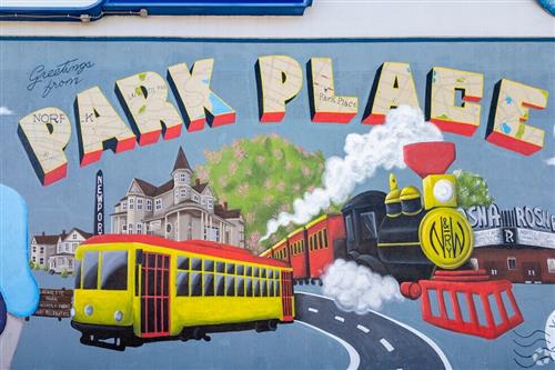 Park place neighborhood mural